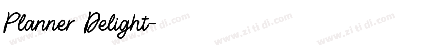 Planner Delight字体转换